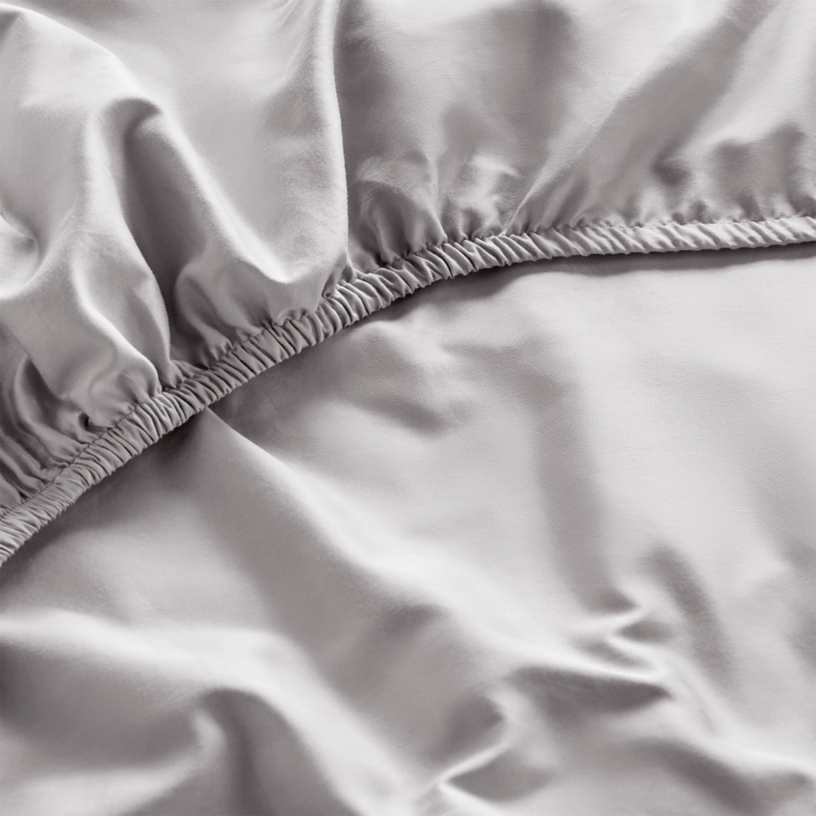 Luxury Organic Cotton Dove Grey Perfect Fitted Sheet
