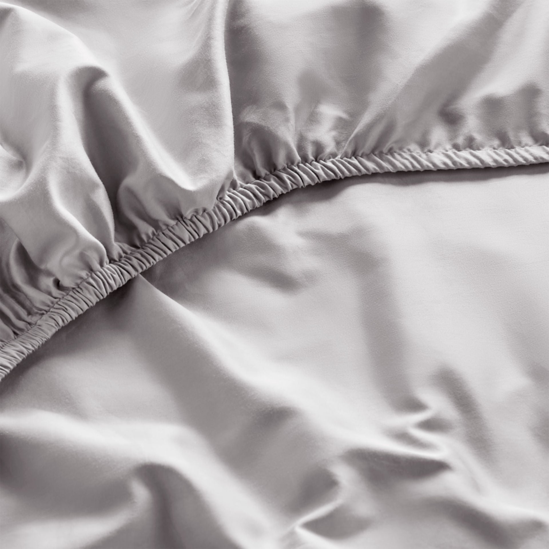Luxury Organic Cotton Dove Grey Perfect Fitted Sheet
