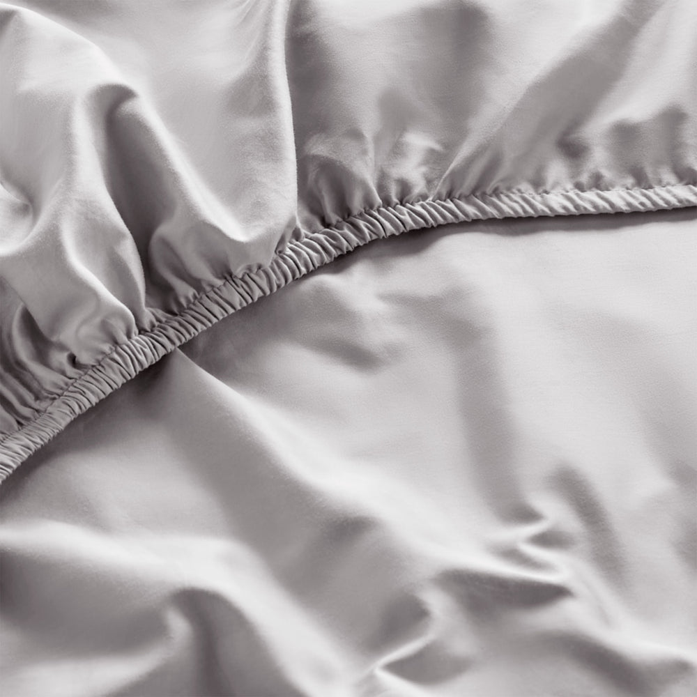 Luxury Organic Cotton Dove Grey Perfect Fitted Sheet