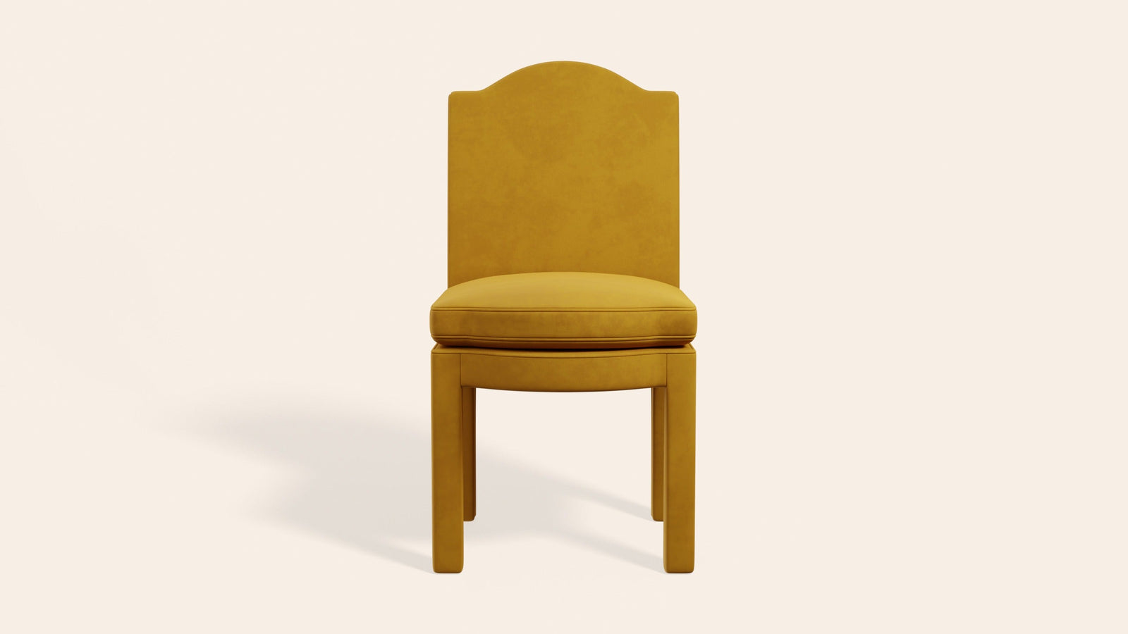Pair of Leo Dining Chairs, Turmeric Velvet-