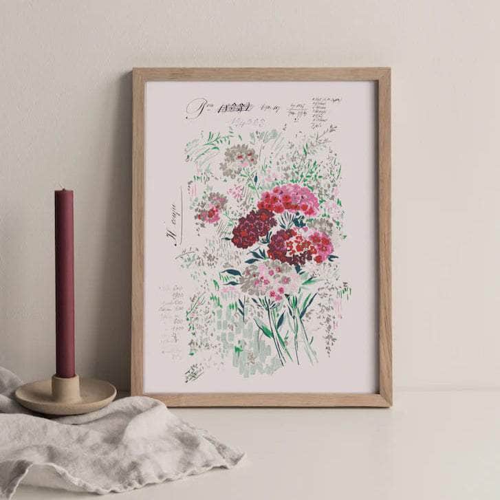 No.100 - Fleurs 1927 - Vintage Archive Poster Prints