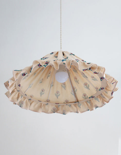 Conical Pendant Light With Ruffle Emilia “Flora”