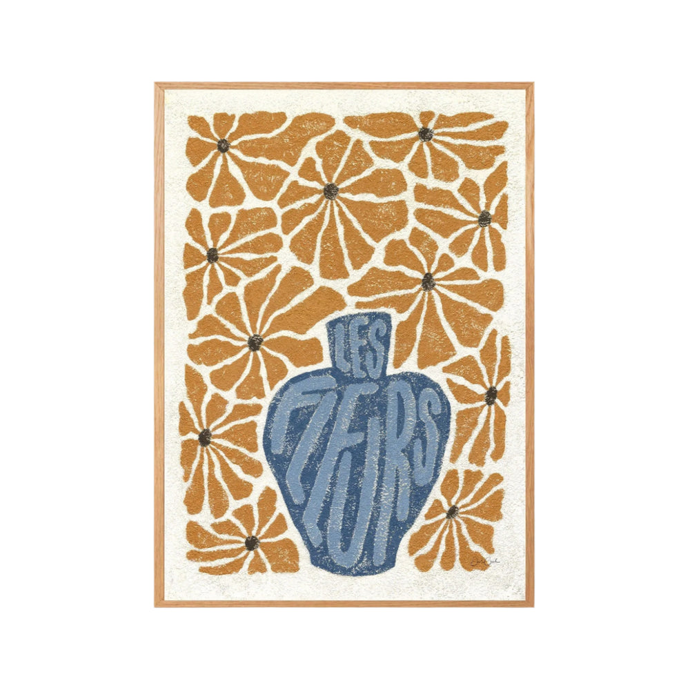 Les Fleurs l - Botanical Art Print
