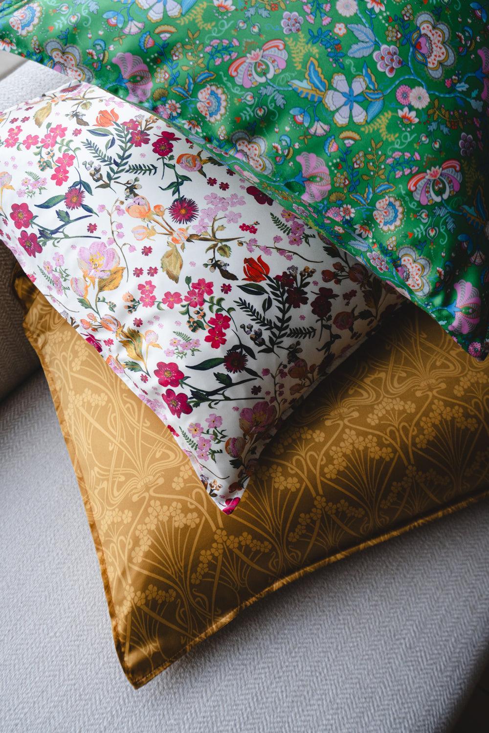 Silk Pillowcase Made With Liberty Fabric Mabelle Hall