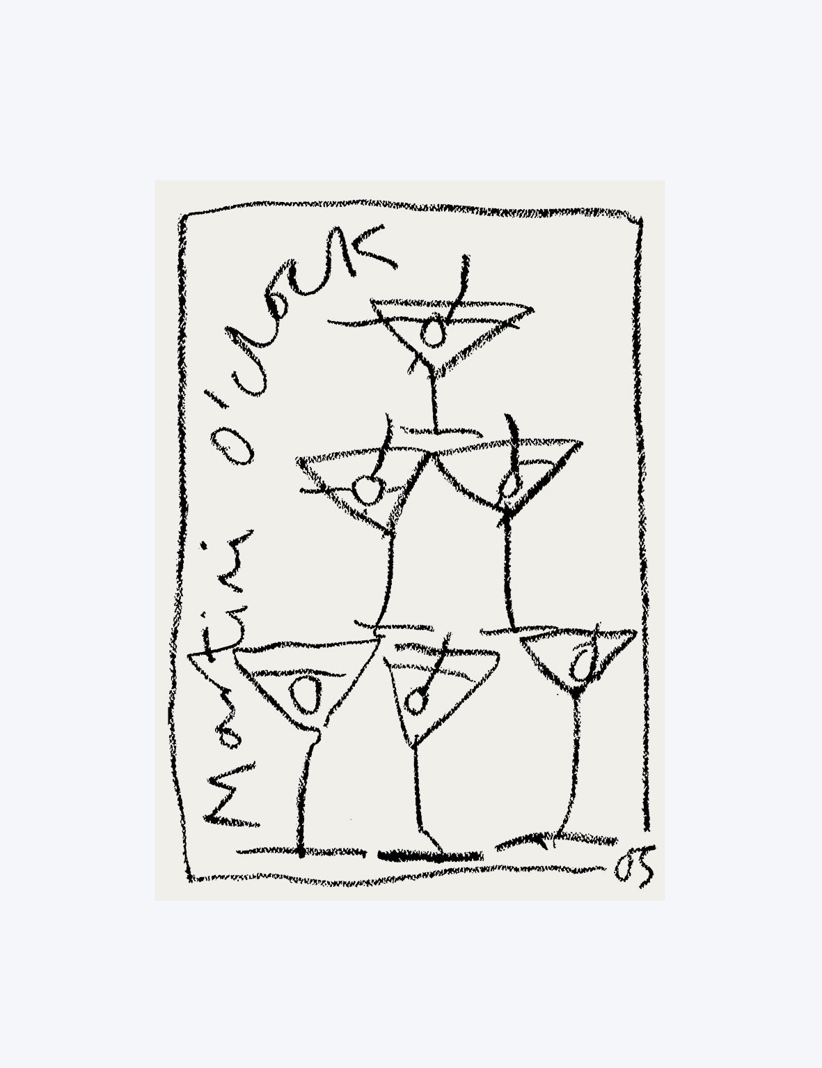 Martini Tower Print