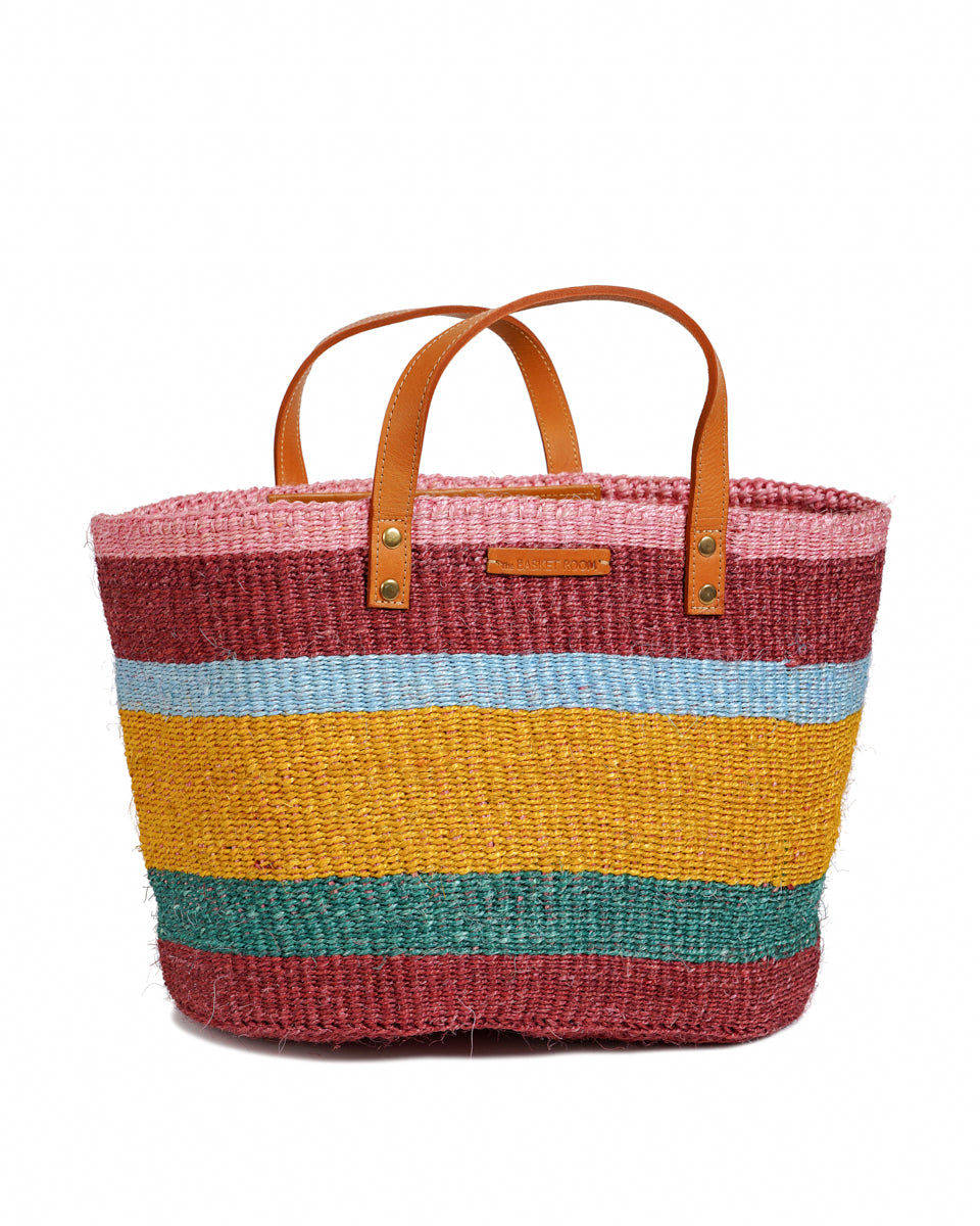 HEKA: Bold Striped Sisal Shopper