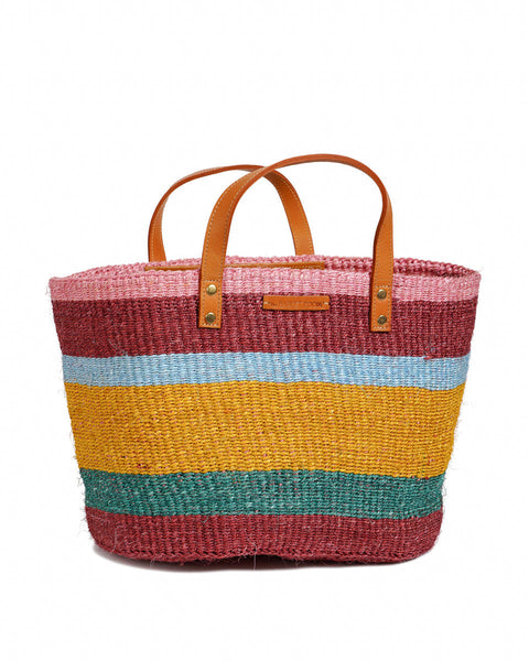HEKA: Bold Striped Sisal Shopper