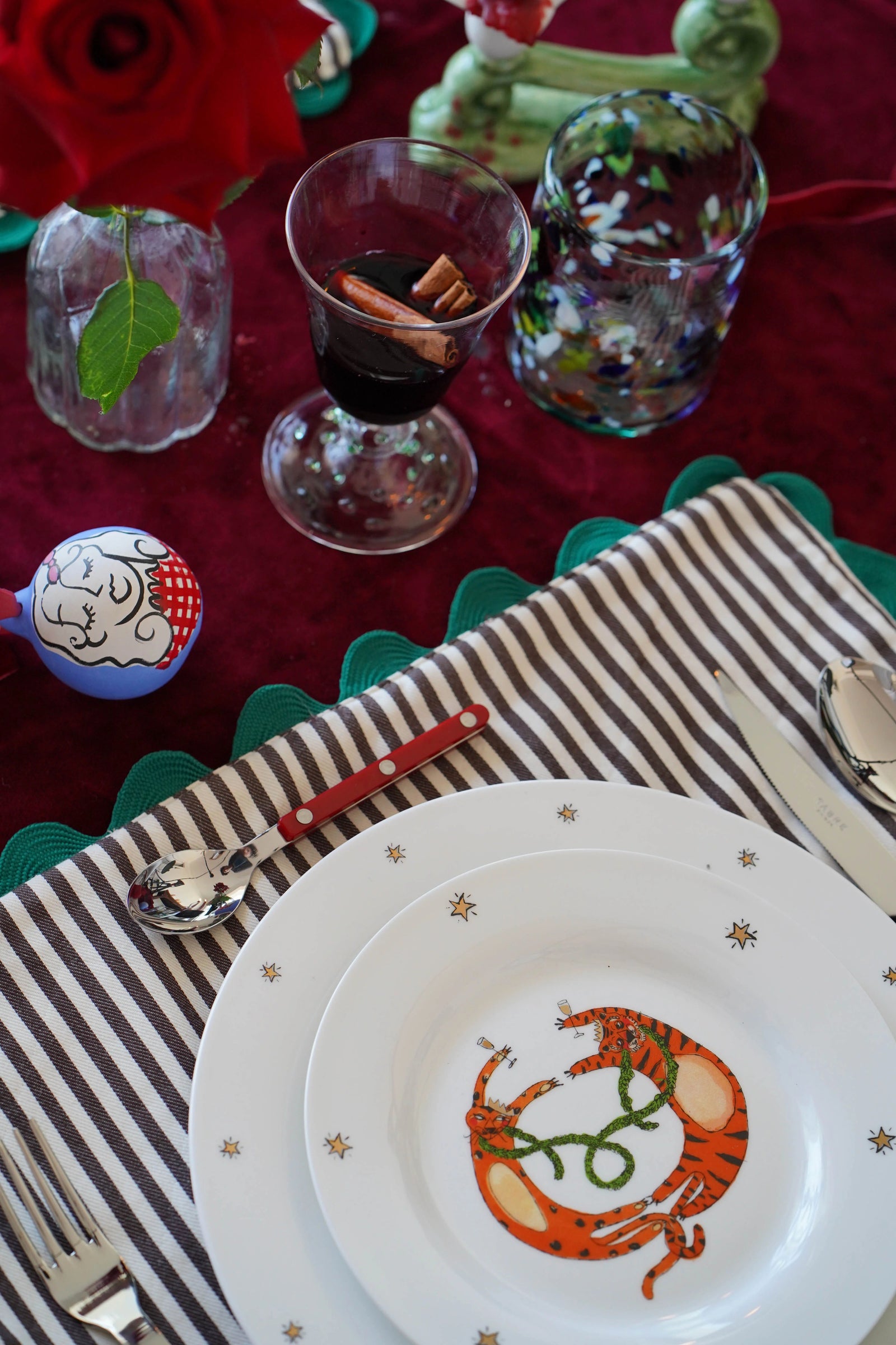 Hand Painted Ceramic Christmas Baubles