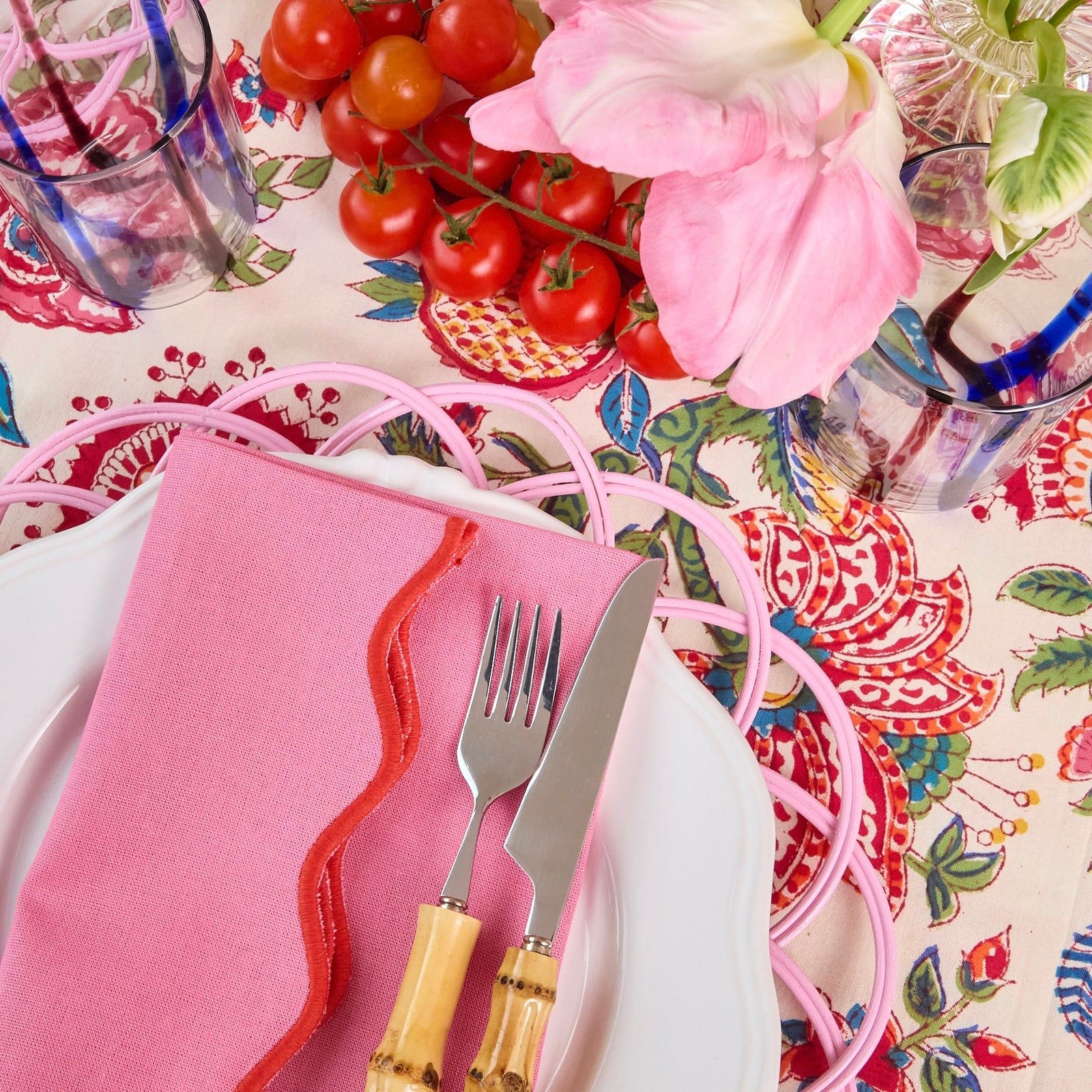 Red Palmyra Tablecloth
