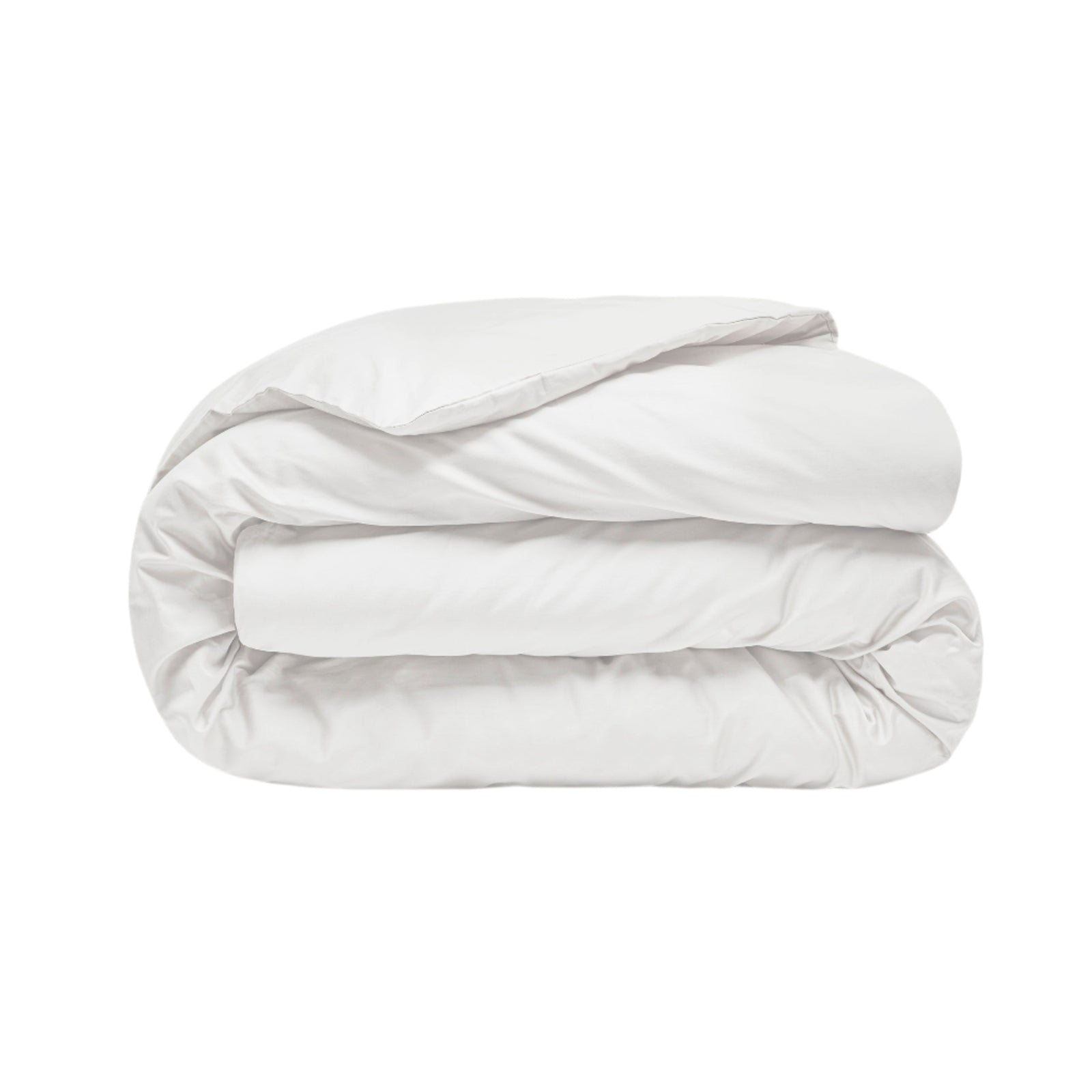 Sateen Organic Cotton Duvet Cover - Midwinter White