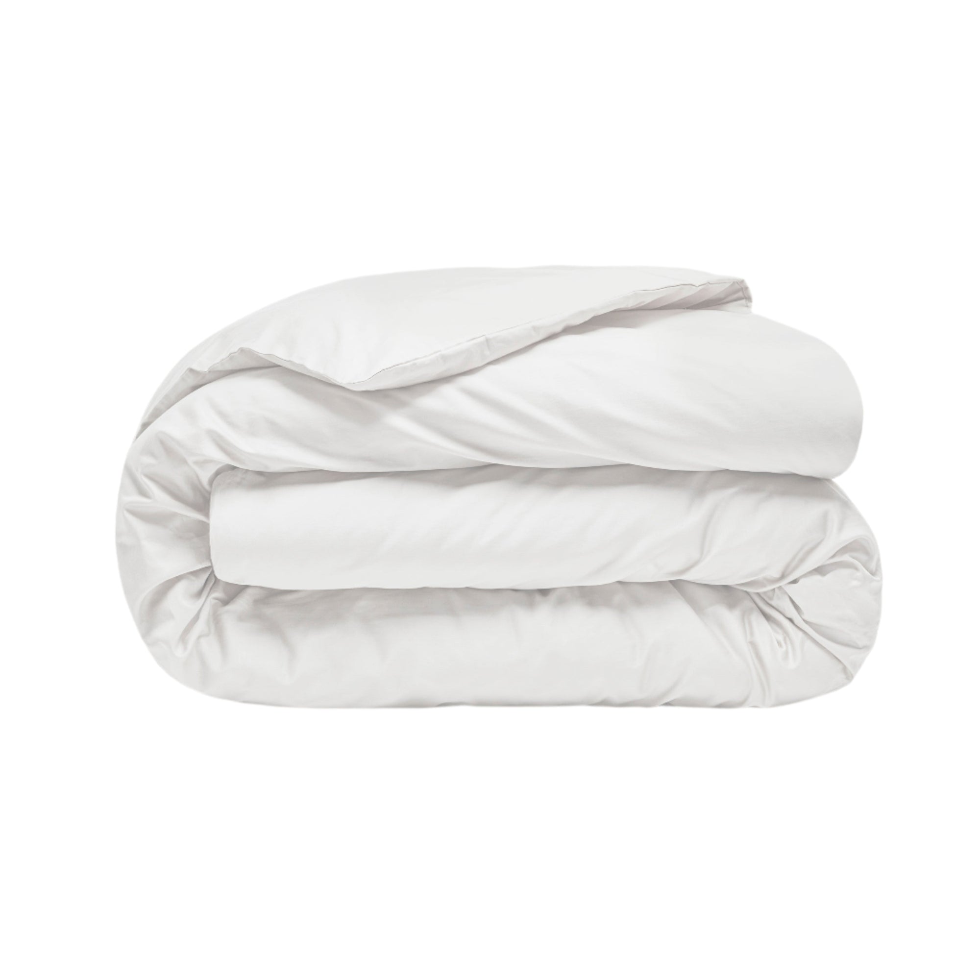 Sateen Organic Cotton Duvet Cover - Midwinter White