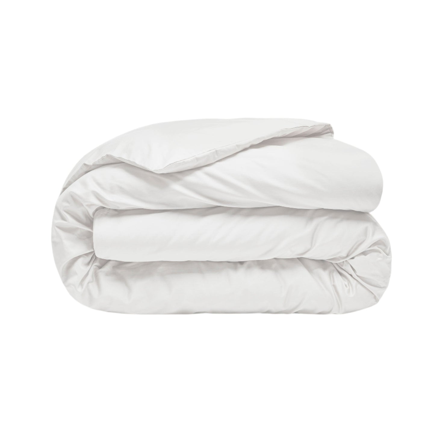 Sateen Organic Cotton Duvet Cover - Midwinter White