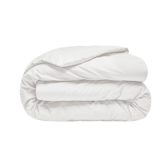 Sateen Organic Cotton Duvet Cover - Midwinter White