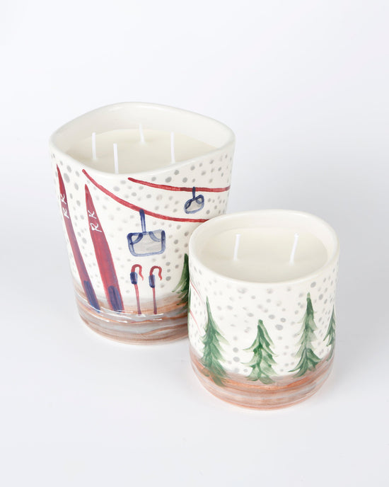 Skis Candle