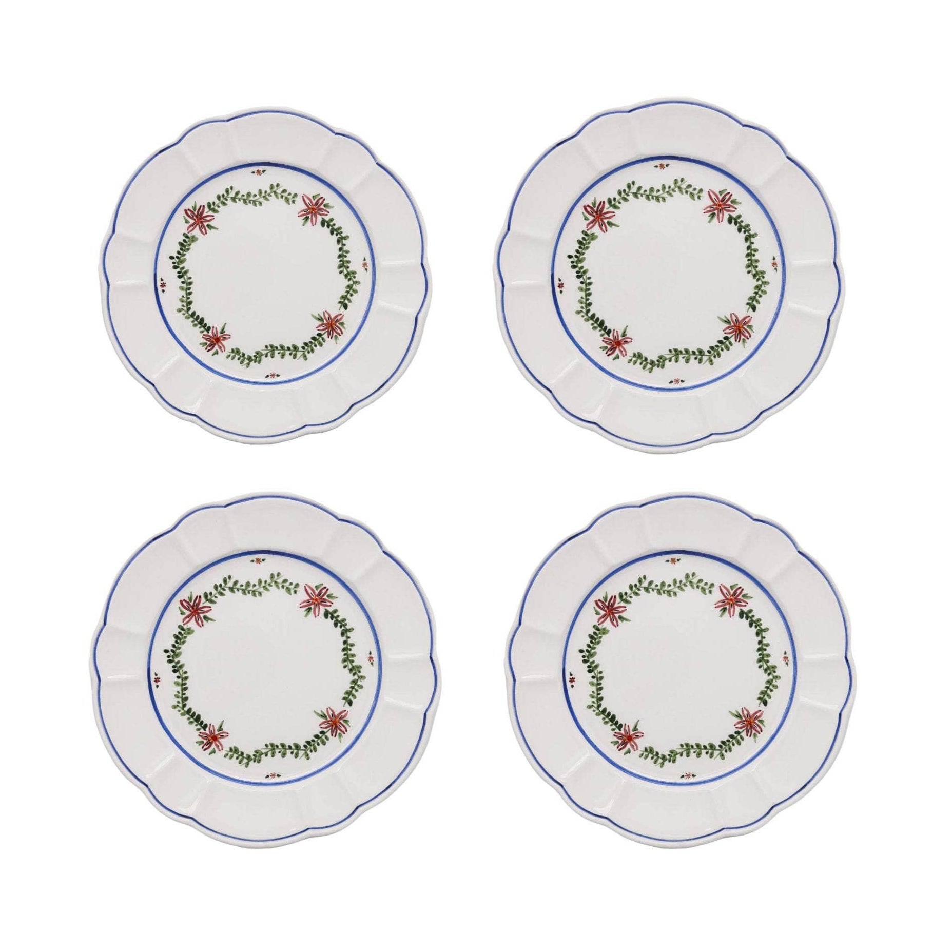 Arcadia Dinner Plate, Blue, Set Of 4