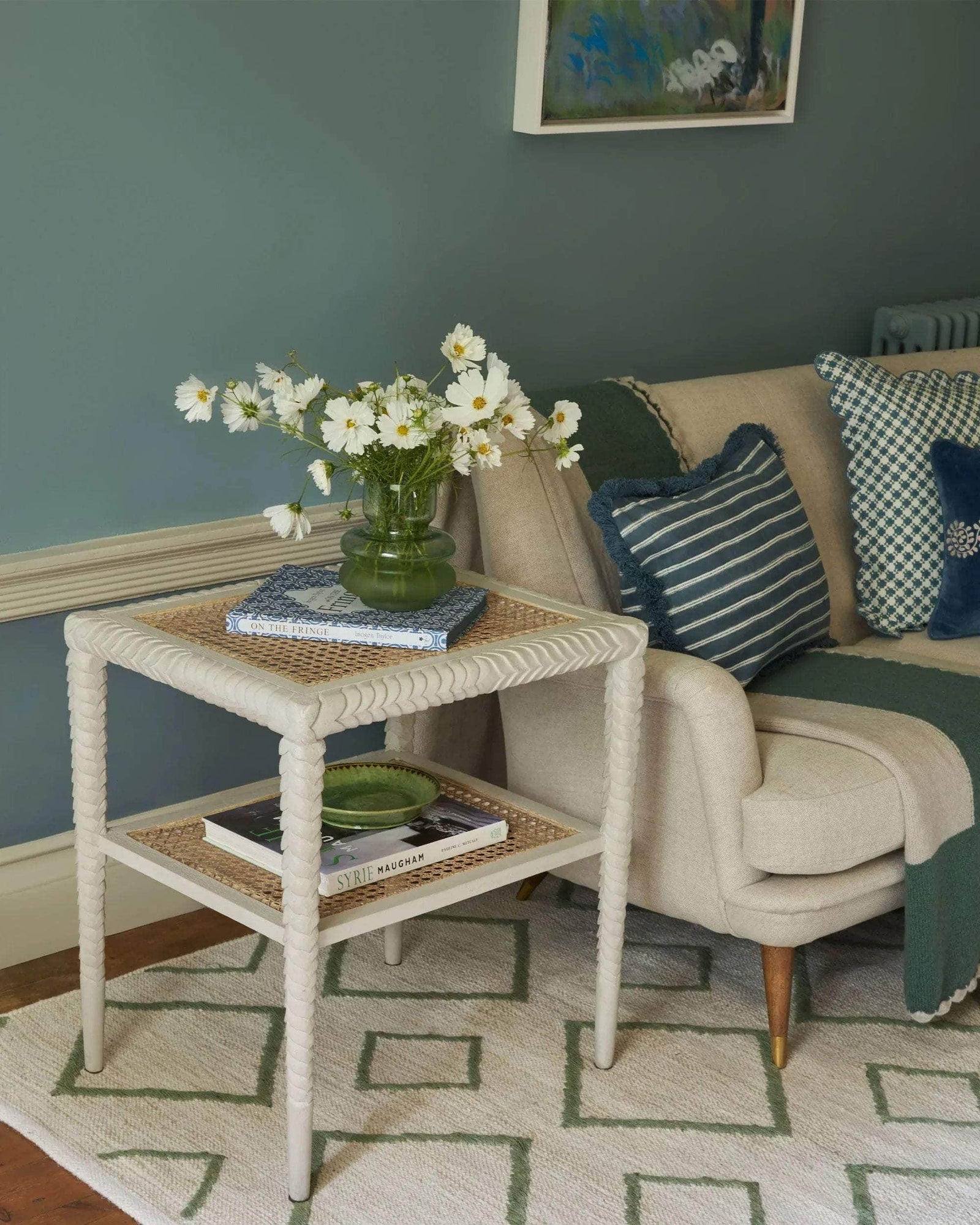 Pavilion Wooden Side Table - Taupe