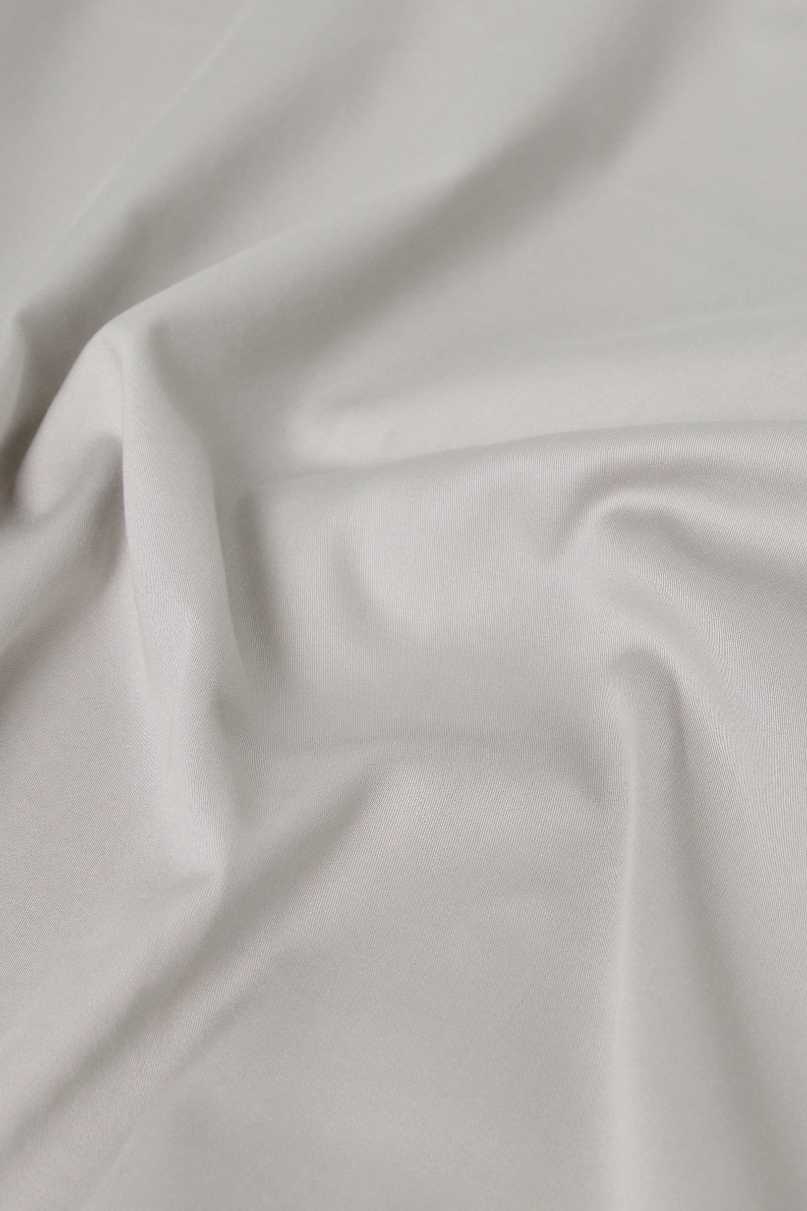 Sateen Organic Cotton Fitted Sheet - Equinox Silver