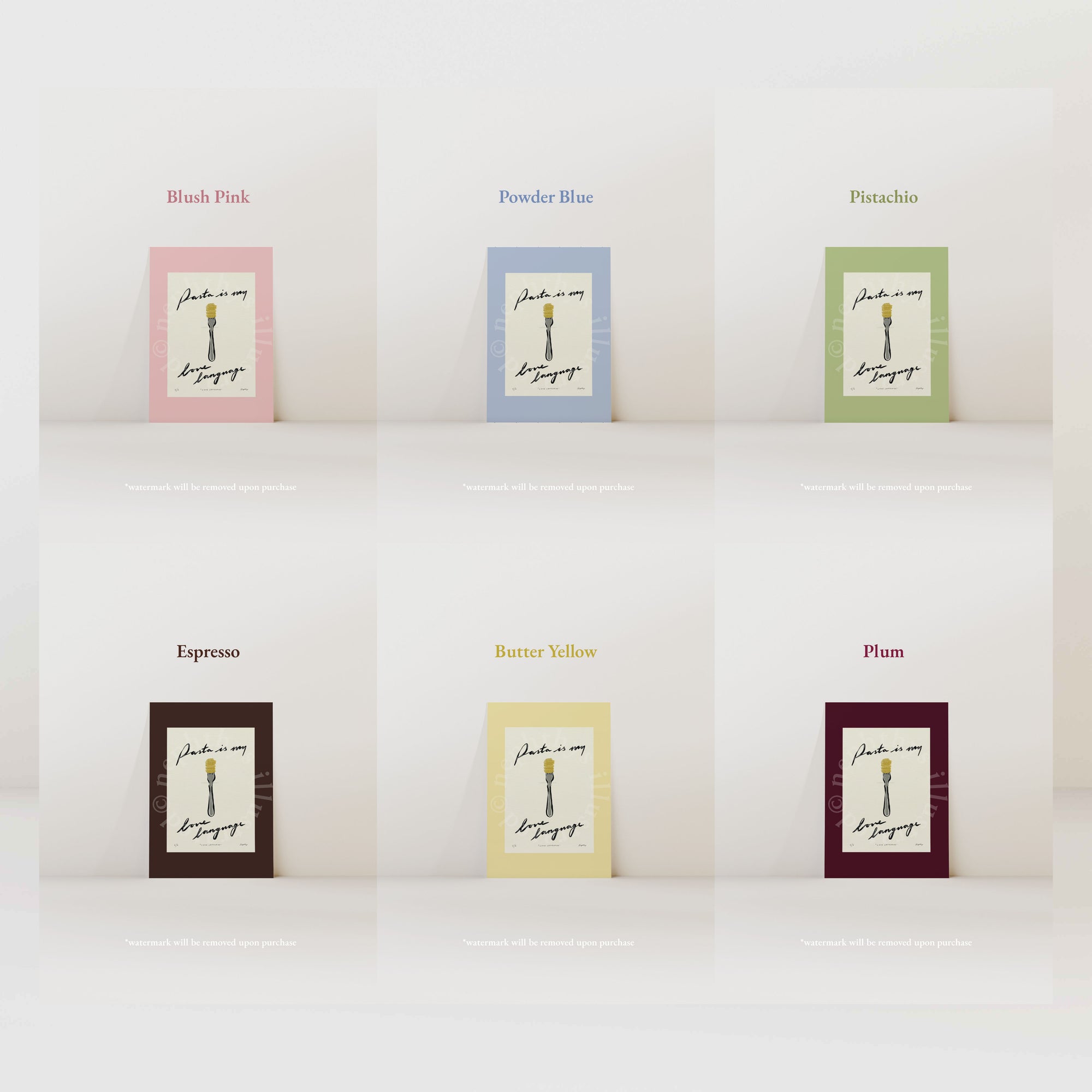 Pasta Is My Love Language Print