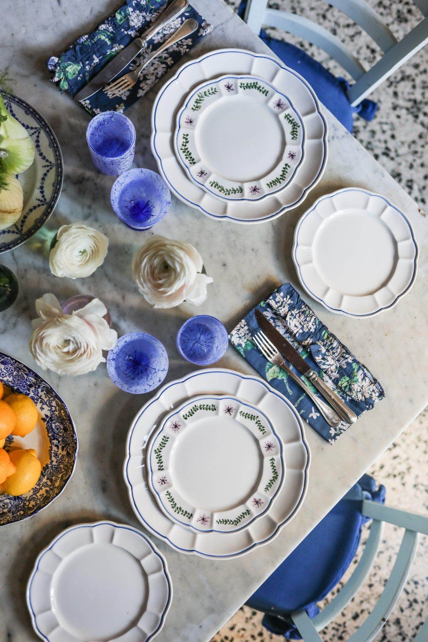 Arcadia Side Plate, Blue, Set Of 4