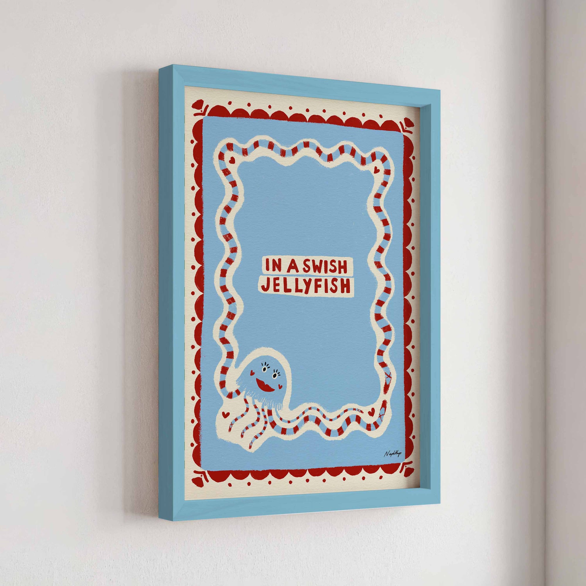 In a Swish Jellyfish Print