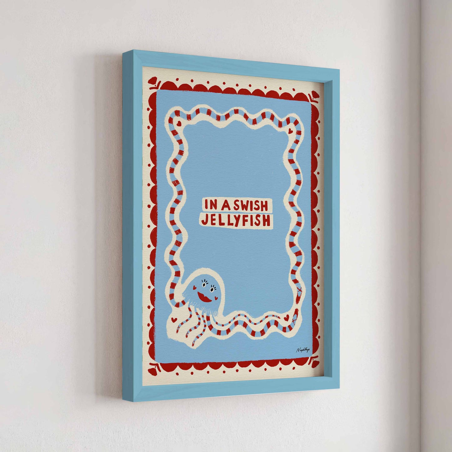 In a Swish Jellyfish Print