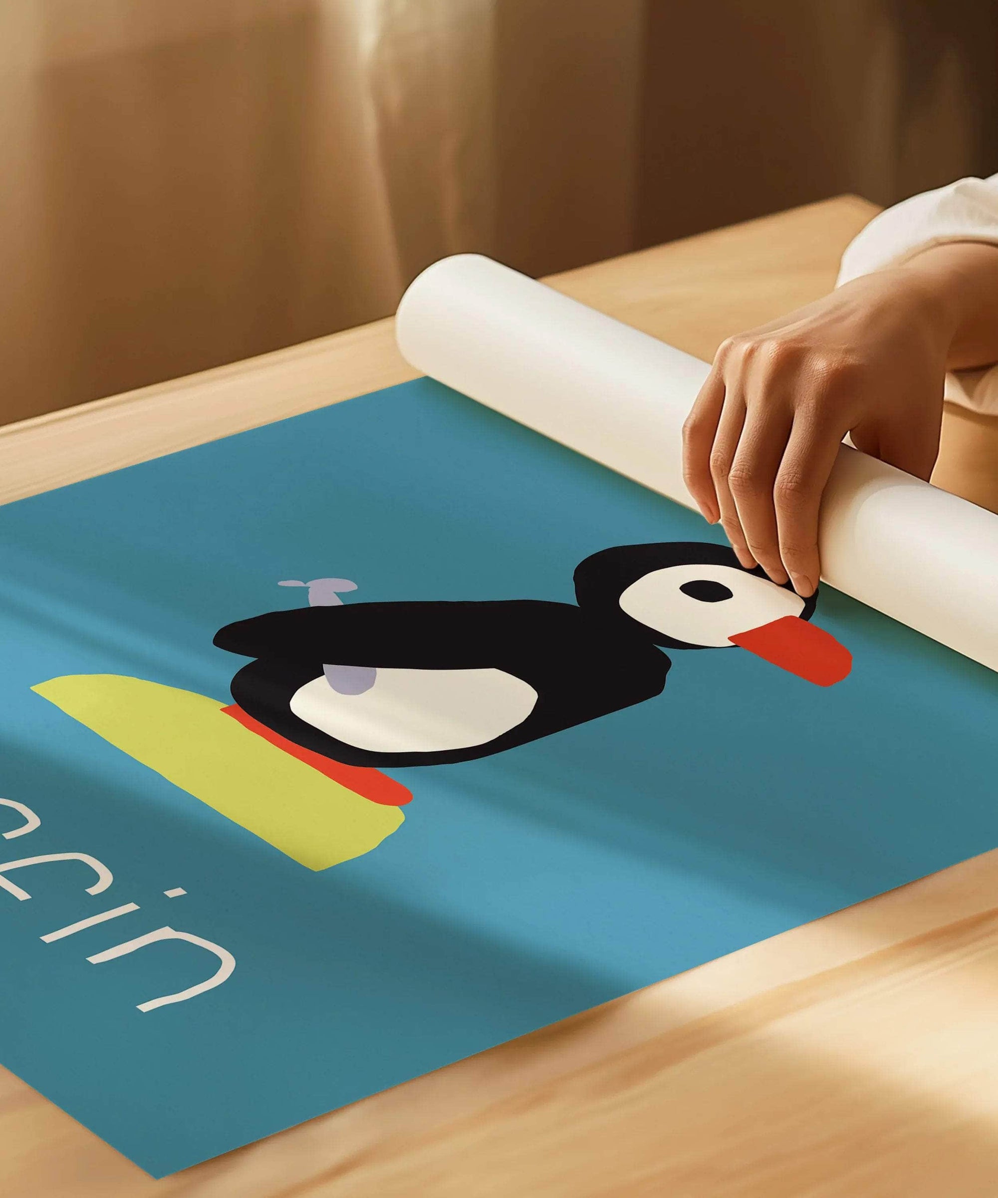 P for Puffin Print