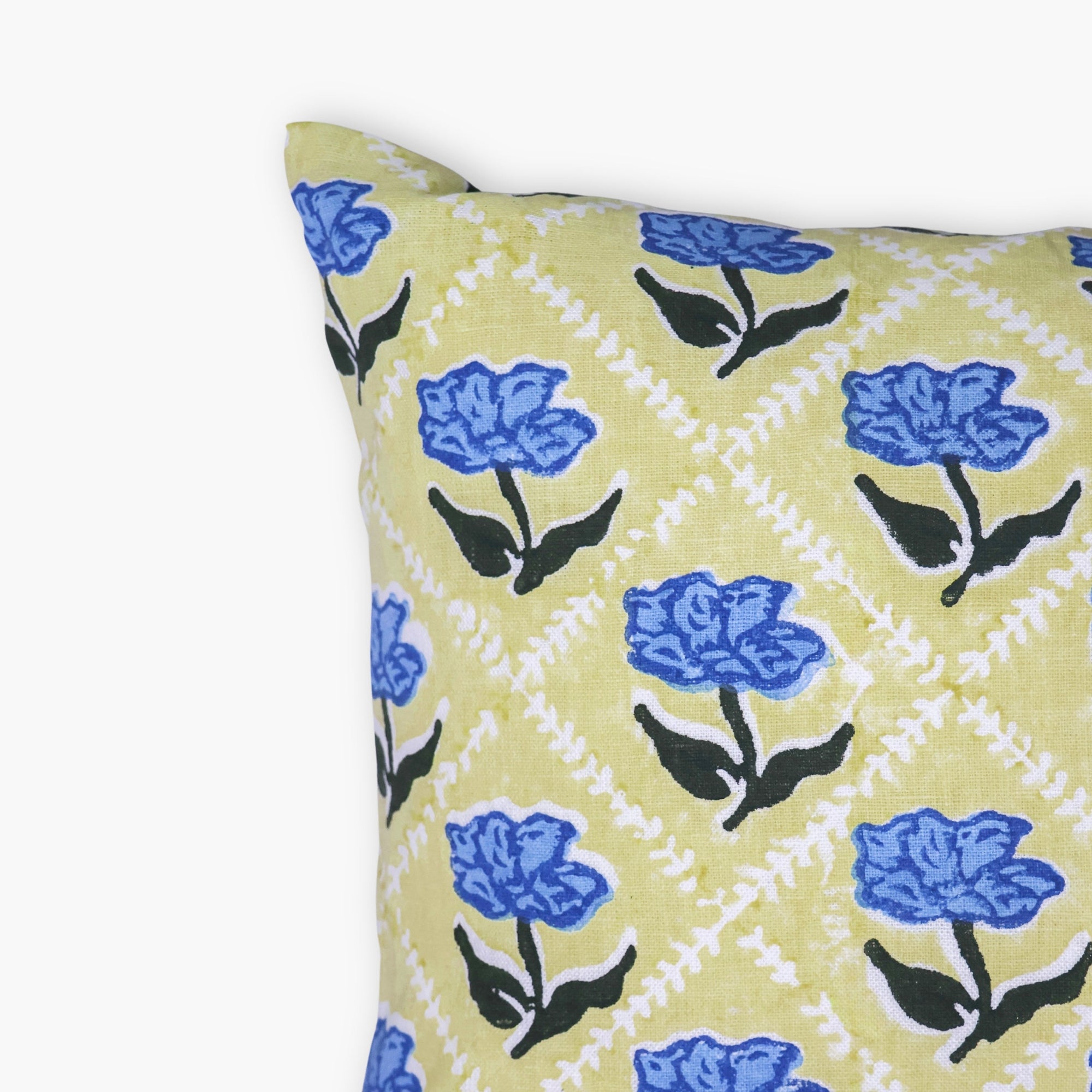 Noor Lumbar Throw Pillow Cover - Butter Yellow