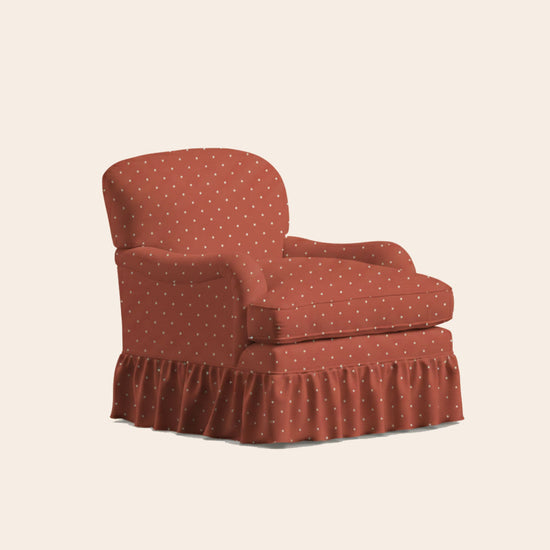 Sofia Armchair, Red Velvet