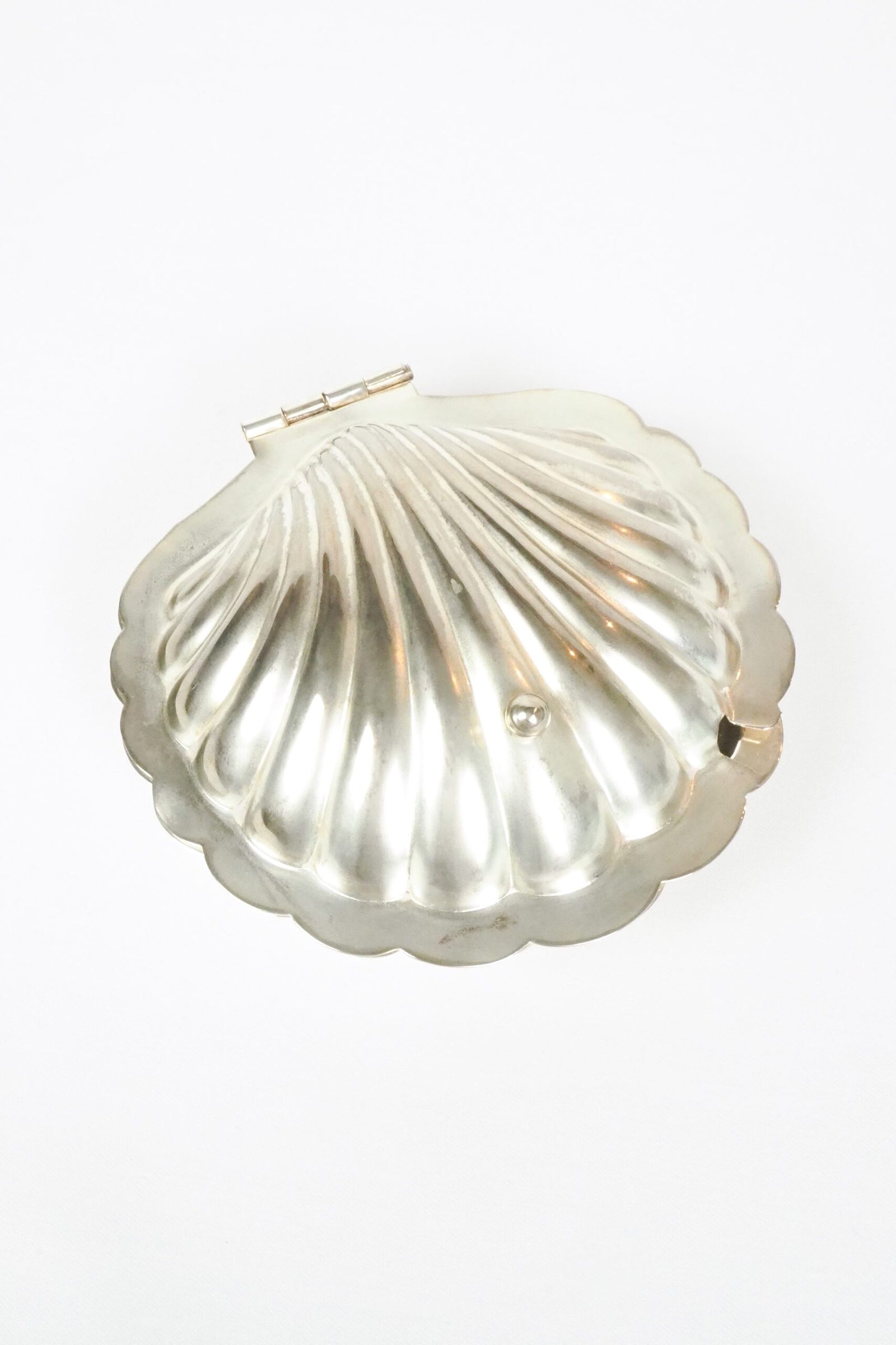 Vintage Silver Plate Shell Dish