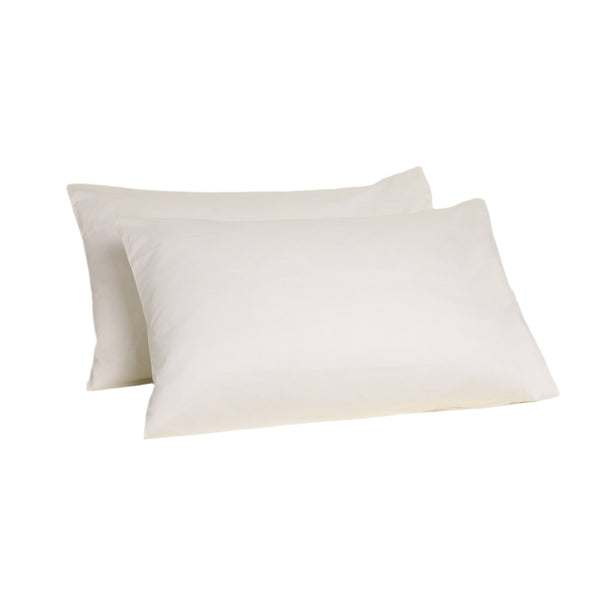 Sateen Organic Cotton Pillowcases - Iridescent Ivory
