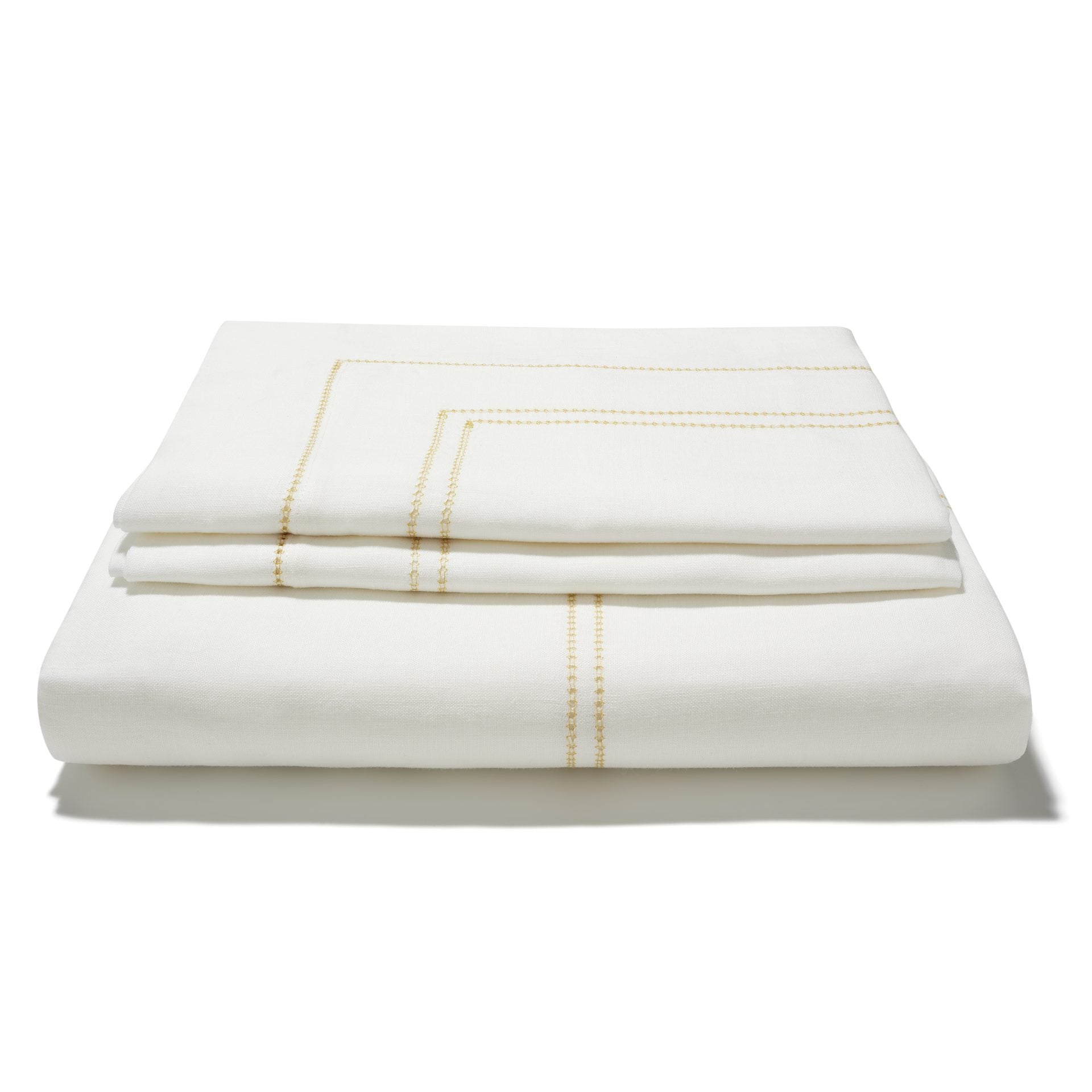 Bed Linen Set Hemstitch Ochre