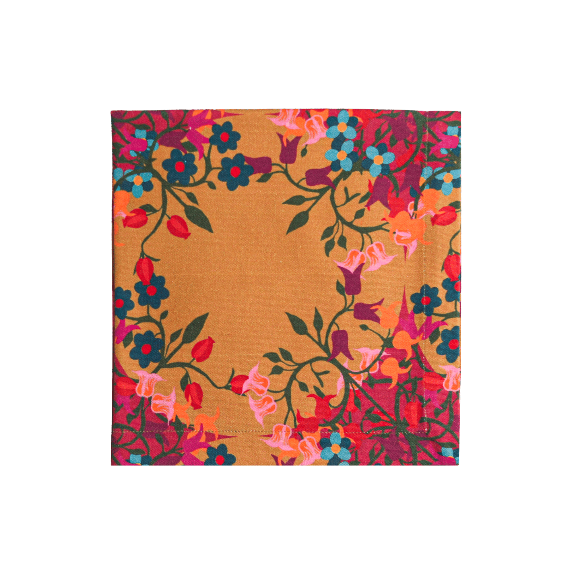 6 Napkins Blumen Orange Offcut Version