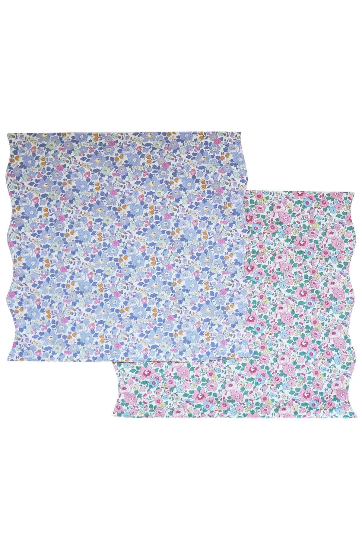 Reversible Wavy Napkin Set Made With Liberty Fabric Betsy