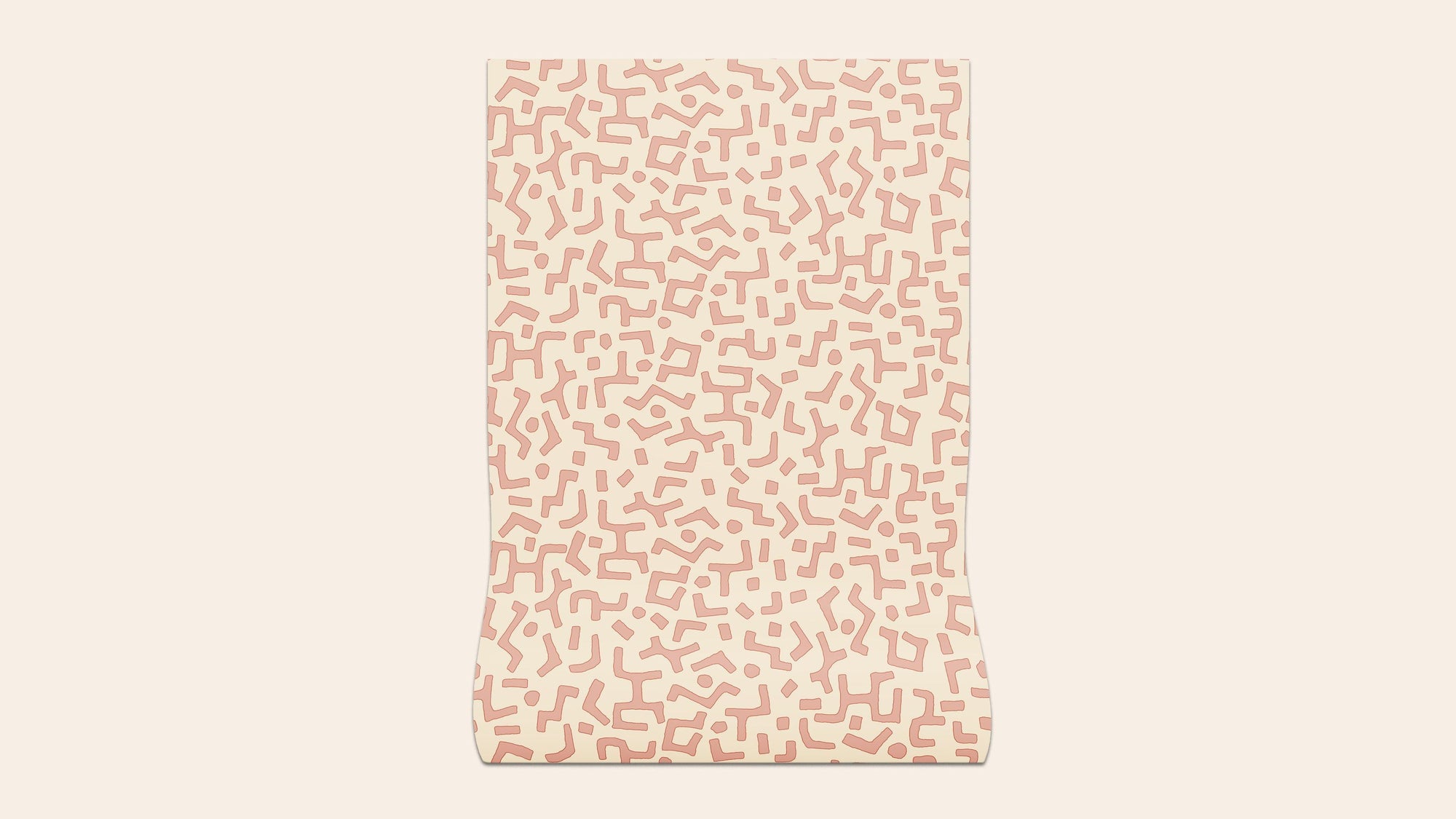 Raphia Wallpaper, Clay, Roll