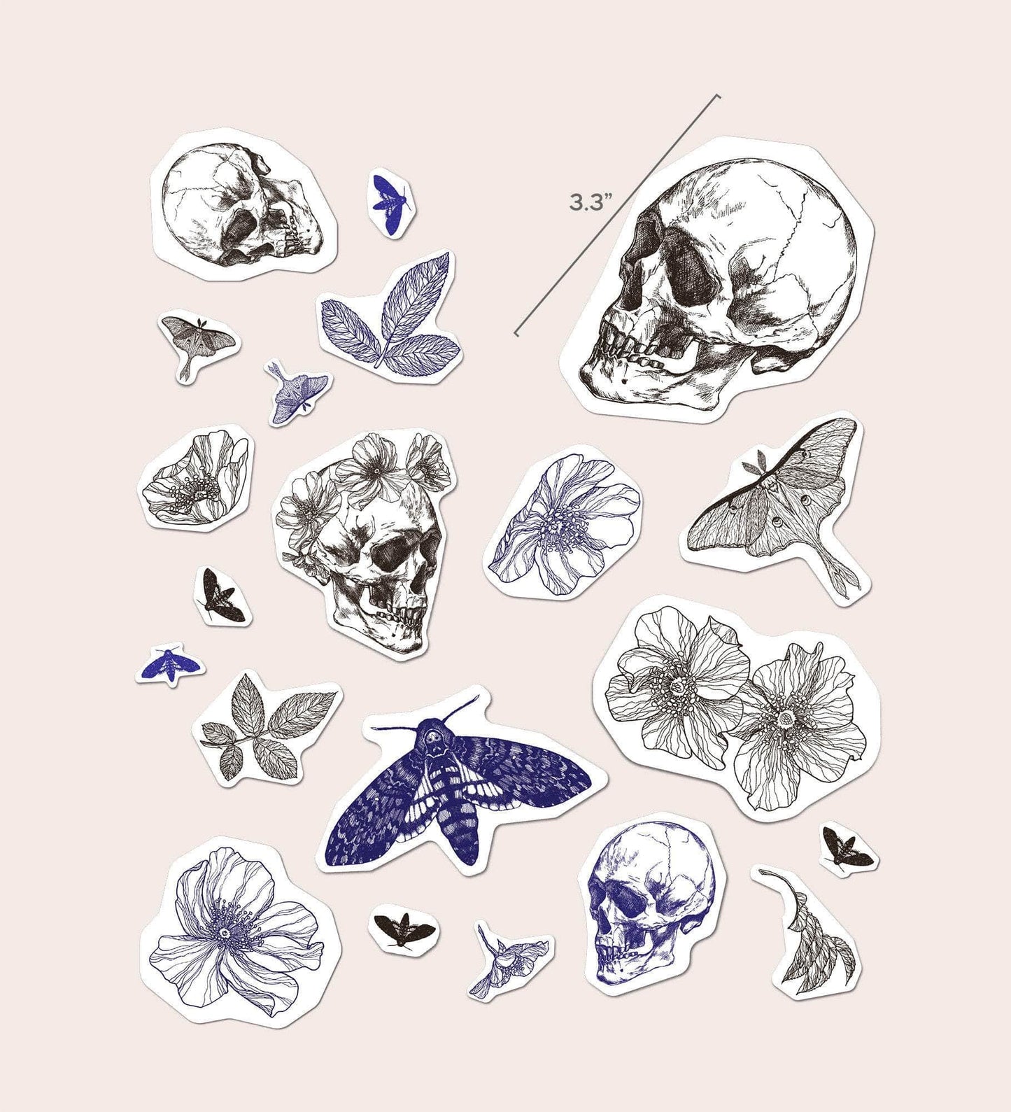 Gothic Tattoo Ceramic Sticker Set