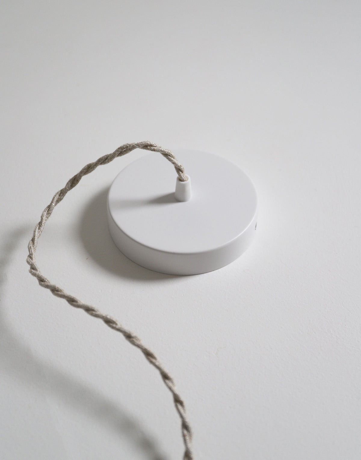 Malala Conical Pendant Light in Khaki with Large Check Pattern