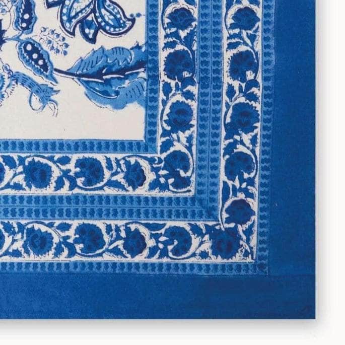 From Jaipur with Love Blue and White Tablecloth