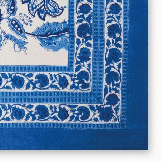 From Jaipur with Love Blue and White Tablecloth