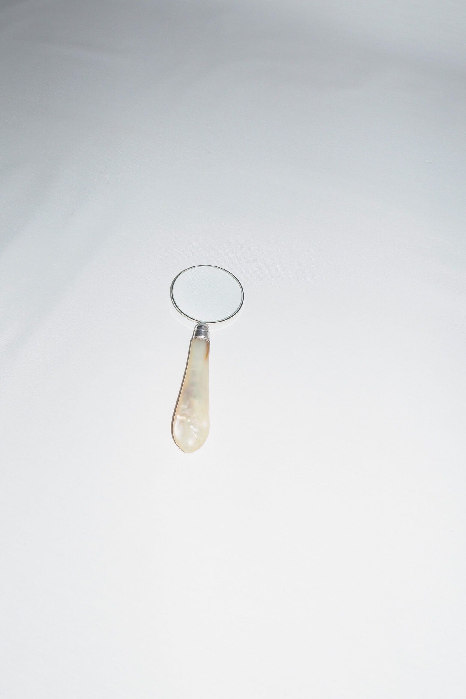 Silver and Mother of Pearl Magnifying Glass