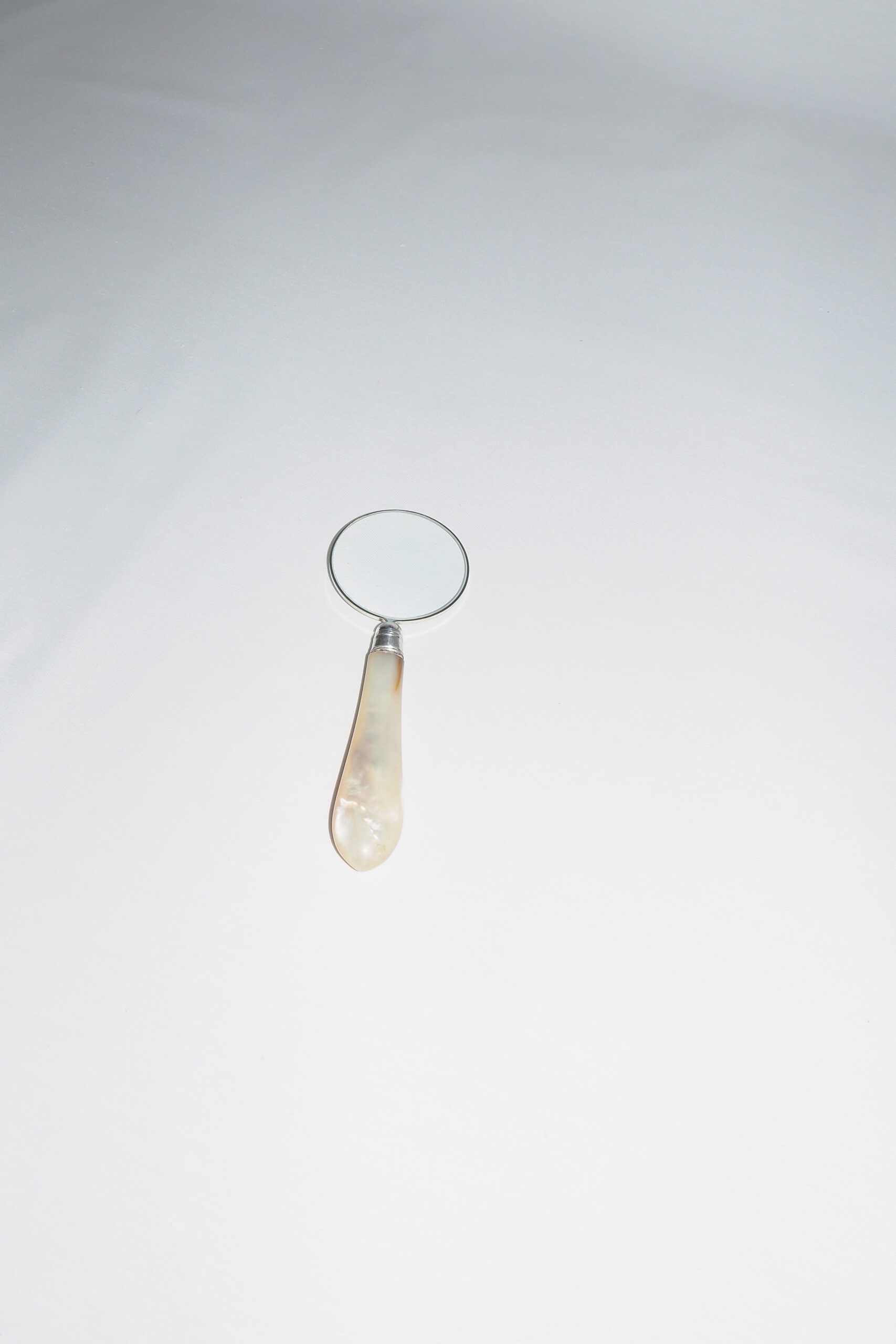 Silver and Mother of Pearl Magnifying Glass