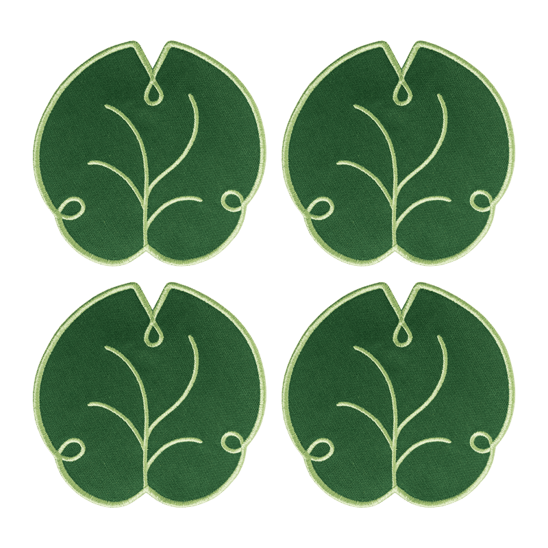 Lily Leaf Coasters (Set of 4)