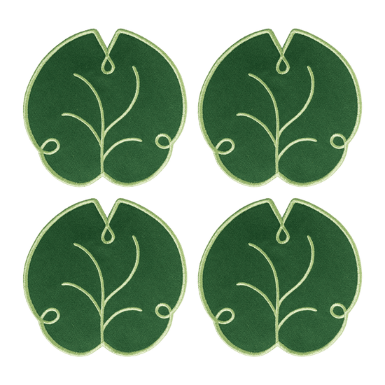 Lily Leaf Coasters (Set of 4)