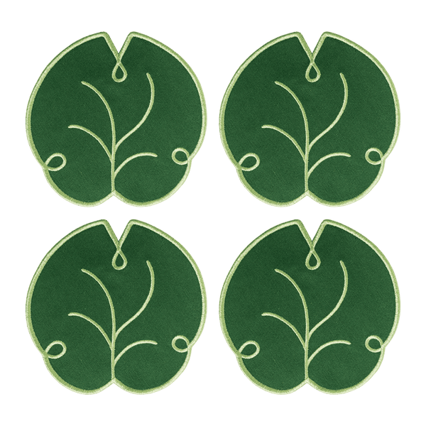Lily Leaf Coasters (Set of 4)
