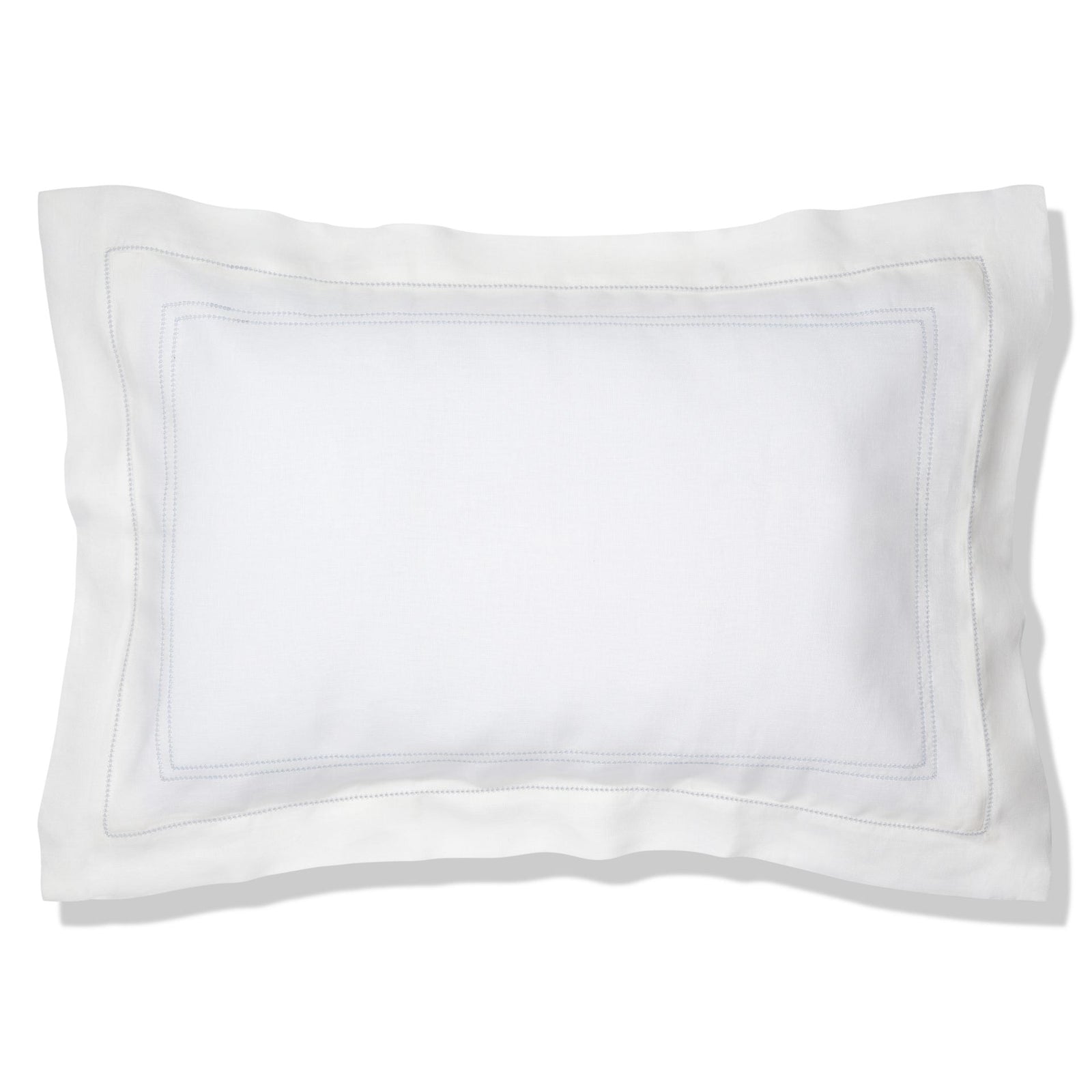 Bed Linen Set Hemstitch Chambray Blue