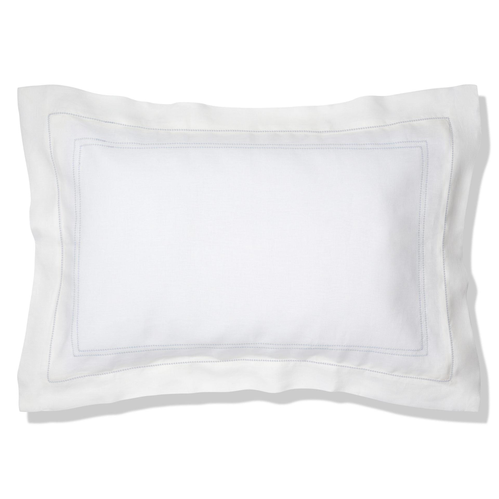 Bed Linen Set Hemstitch Chambray Blue