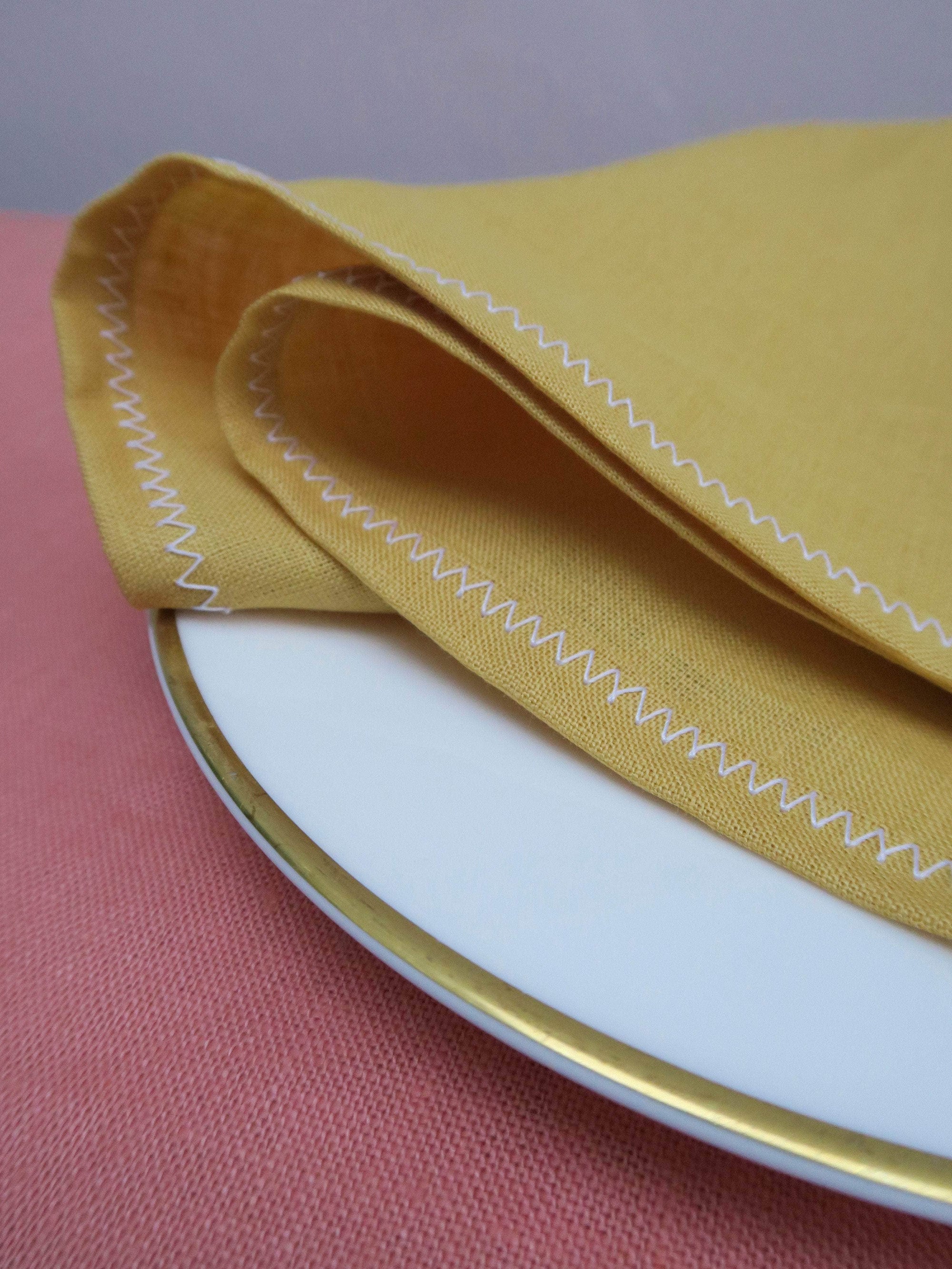 Irish Linen Napkin - Sunshine Yellow