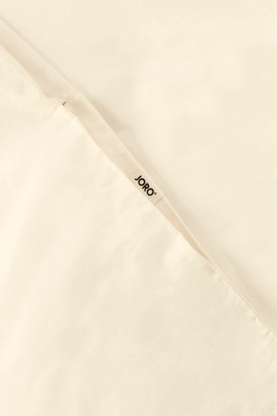 Sateen Organic Cotton Duvet Cover - Classic Cream