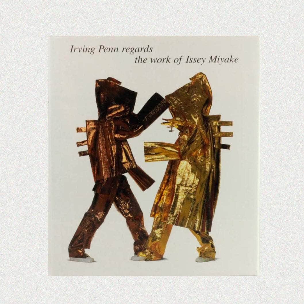 Irving Penn regards the work of Issey Miyake