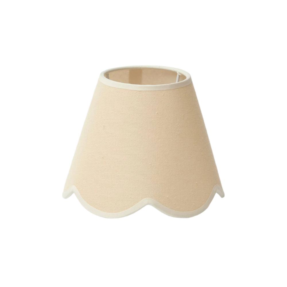 Beige Scallop Lampshade