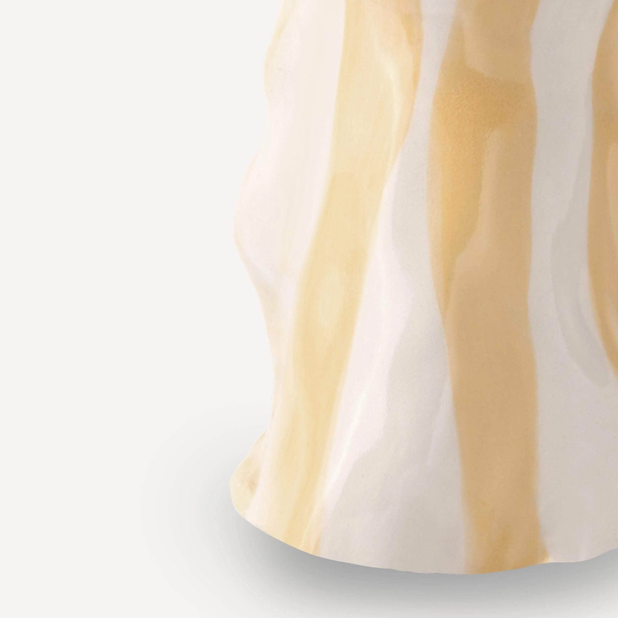 Straw Candy Stripe Candle Holder